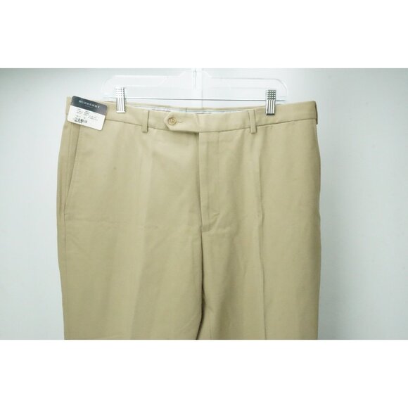 Burberry Beige Khaki Brown 100% Cotton Mens Pants Trousers Sz 56 EU NEW